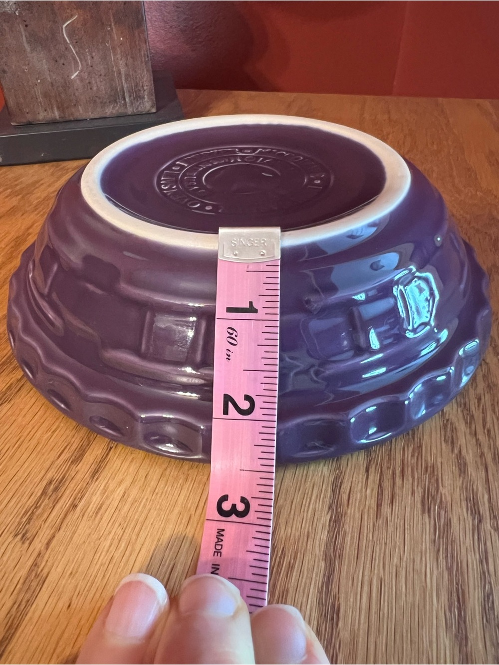 Longaberger Small Pie Plate- Eggplant Color 🥧 - Picture 3 of 8